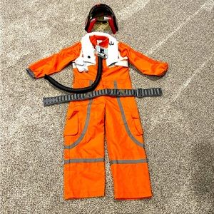 Disney Store Poe Dameron Star Wars X Wing Fighter Pilot Costume Set Size 5/6